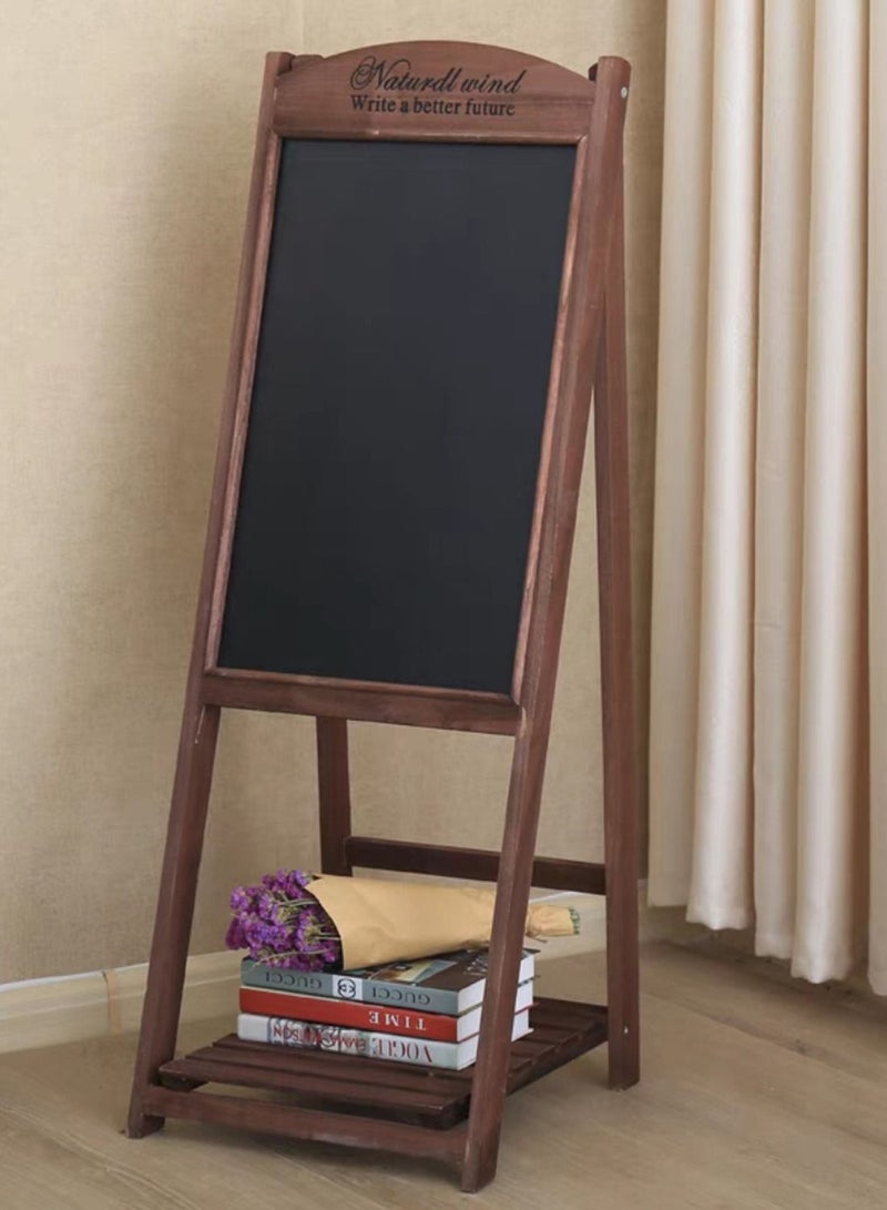 FFD Blackboard Hand Writing Drawing board with Flower Stand Chalk Board For Restaurant Menu Wedding Party Arts & Crafts Drawing Greetings  - Image 1