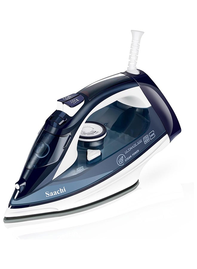 ساتشي أداة كي بخار بقاعدة كي من السيراميك 320 ml 2200 W NL-IR-393C-BL أزرق/ أبيض - Image 1