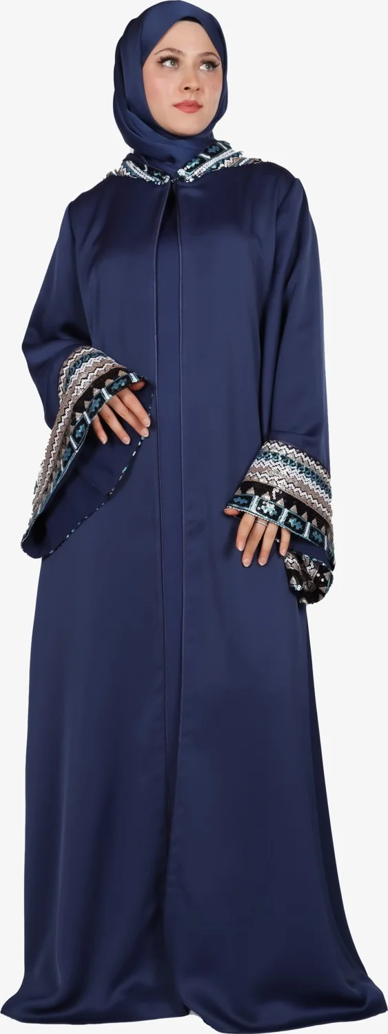 Harika Wear High Quality Navy Blue Princess Abaya