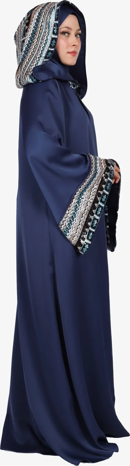 Harika Wear High Quality Navy Blue Princess Abaya