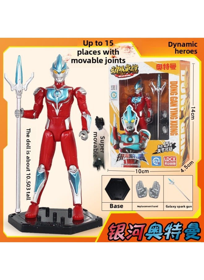 null - Smart Ultraman Hero Nib Gyro Pen Blind Box Children Toy Boy Fighting Spin Magic Birthday Gift-Color:[galaxy] + Spark Gun + Replacement Hand + Base - Image 1