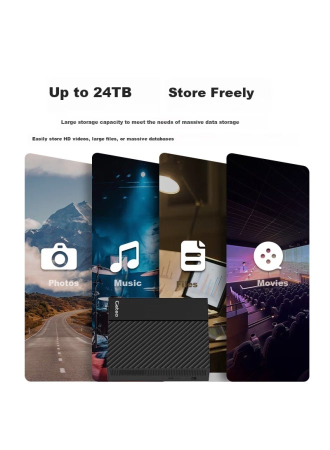 Getea Enterprise-level 24tb 3.5-inch Desktop External Hard Drive Type-c 3.2 High-speed Storage For Desktop And Laptop Phdd - Image 2