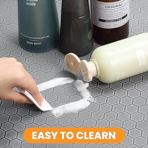 REDMART Under Sink Mat for Kitchen Waterproof (34x22 Inch) - Flexible Silicone Cabinet Liner Tray - Holds 2 Gallons Liquid, Leak Proof Protection for Bathroom Vanity & Drips (Grey) - Image 3
