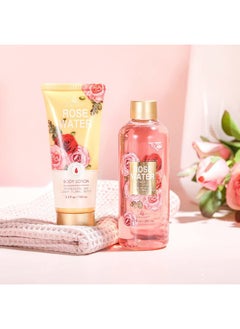 BODY & EARTH Mothers Day Gifts for Mom, Spa Birthday Gift Baskets for Women Her Wife Girlfriend, with Rose Scented Shower Gel, Body Scrub, Body Lotion, Hand Soap  - Image 5