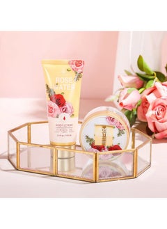 BODY & EARTH Mothers Day Gifts for Mom, Spa Birthday Gift Baskets for Women Her Wife Girlfriend, with Rose Scented Shower Gel, Body Scrub, Body Lotion, Hand Soap  - Image 4