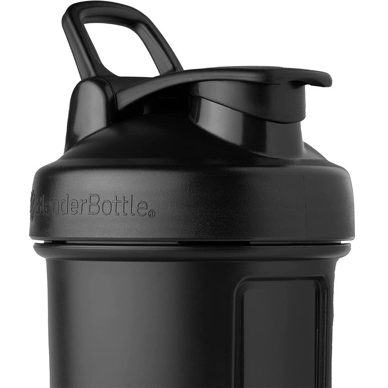 BlenderBottle زجاجة خلط بلندر بوتل كلاسيك V2 مثالية لاهتزازات البروتين وما قبل التمرين، سعة 32 أونصة، سوداء - Image 4