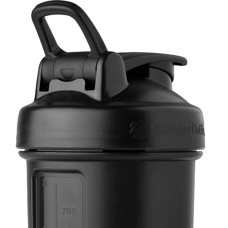 BlenderBottle زجاجة خلط بلندر بوتل كلاسيك V2 مثالية لاهتزازات البروتين وما قبل التمرين، سعة 32 أونصة، سوداء - Image 5