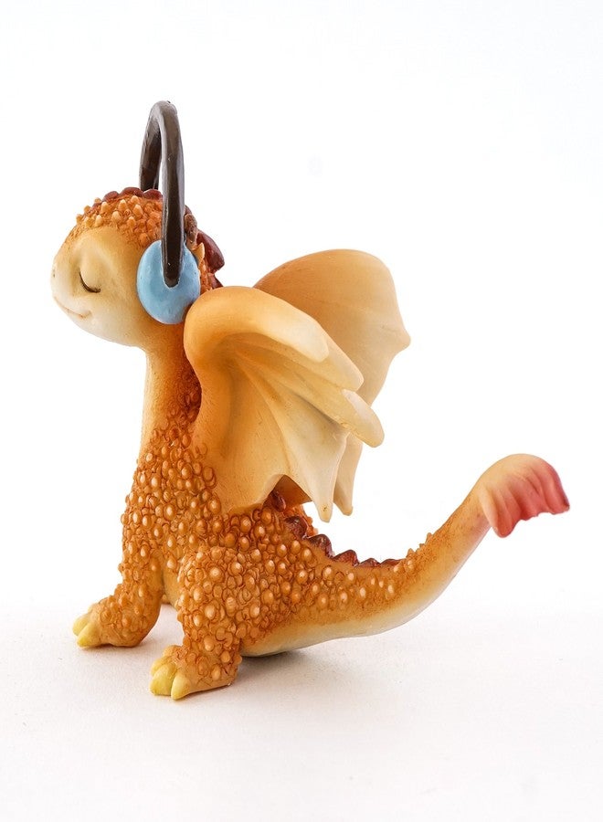 Top Collection Solar The Red Dragon - Mini Collectible Fantasy Figurine (Rocking Out) - Image 2