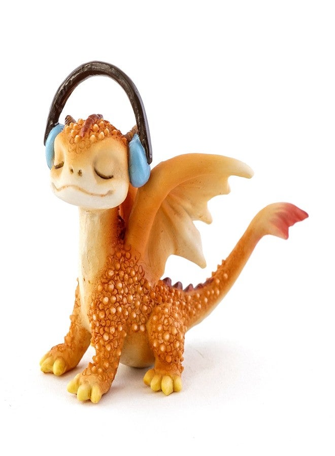 Top Collection Solar The Red Dragon - Mini Collectible Fantasy Figurine (Rocking Out) - Image 1