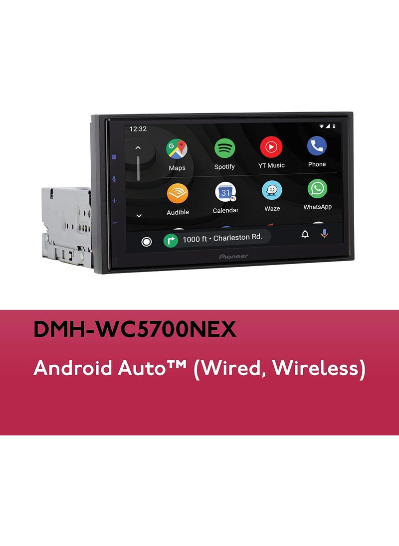 Pioneer Pioneer DMHWC5700NEX 68 Car Stereo Multimedia Receiver with Wireless or Wired Apple CarPlay Android Auto HandsFree Bluetooth SiriusXM ReadyNo CD Renewed Black  - Image 4