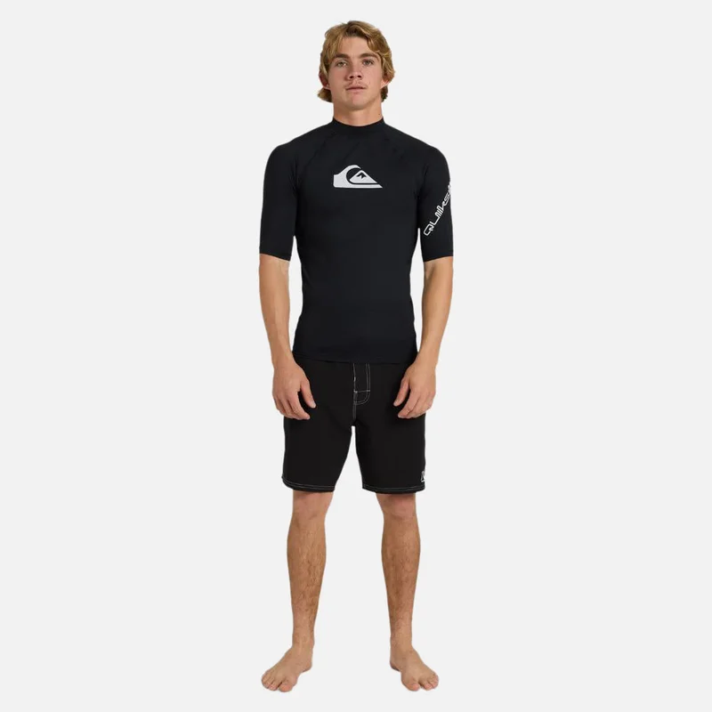 كويك سيلفر All Time Short Sleeve Rash Vest - Men