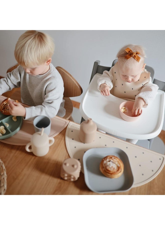 mushie Silicone Suction Bowl | BPA-Free Non-Slip Design (Natural) - Image 5