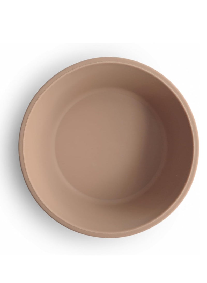 mushie Silicone Suction Bowl | BPA-Free Non-Slip Design (Natural) - Image 2