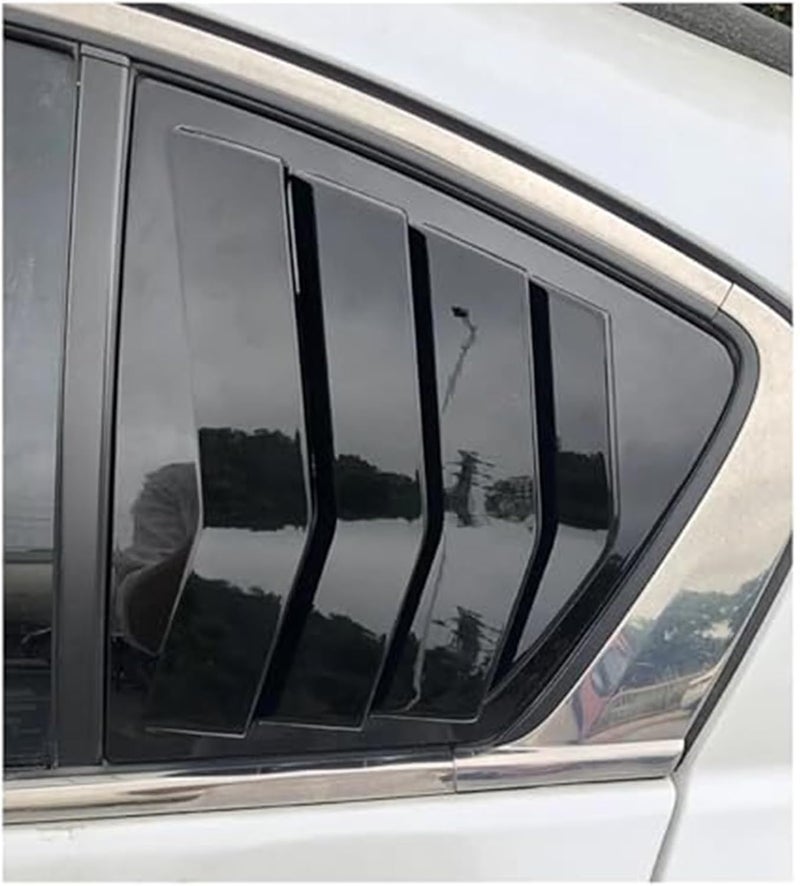 QASULER Car Rear Louver Window Cover Trim for Accord 2014-2017 - Image 3