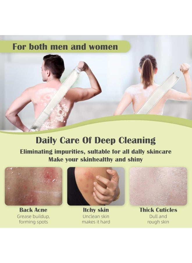 MOMENT Natural Loofah Sponge Back Scrubber for Bath Shower, Exfoliating Body Scrubber, Shower Loofah Scrubber for Men and Women, Bath Sponge, Body Scrub, to Clean Your Body Deeply - Image 5
