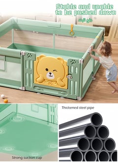 Kids Playpen with New Safe Gate Design,Baby Play Mat,60 Ocean Balls,Firm Suction Cups and Structure,Indoor Play Game Fence 150*180cm - pzsku/Z8B1338C857C1B54DFDE7Z/45/_/1733726509/4a62fb99-085a-4467-a4c4-588fc1e6e01a