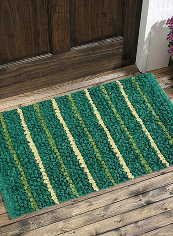 Status Contract Multi-Strip Door Floor Mat (Green), 38 X 58 Cm  - Image 1