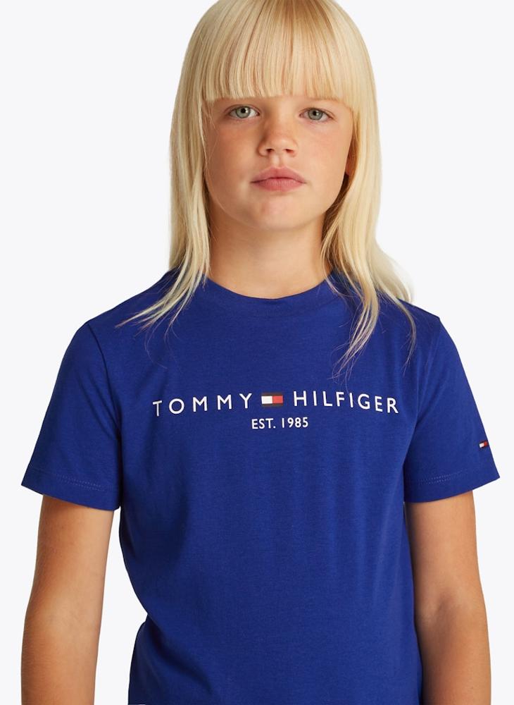 TOMMY HILFIGER - Kids Logo Crew Neck T-Shirt - Image 1