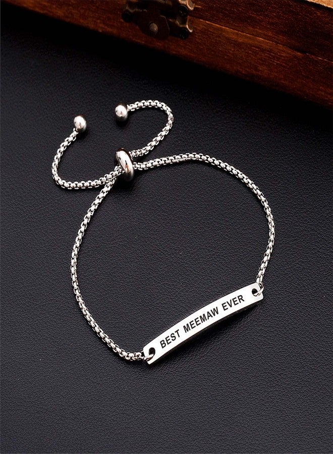 SOUSYOKYO Meemaw Bracelet Jewelry - Best Meemaw Ever - Love Mothers Day Birthday Gift Ideas - Image 3