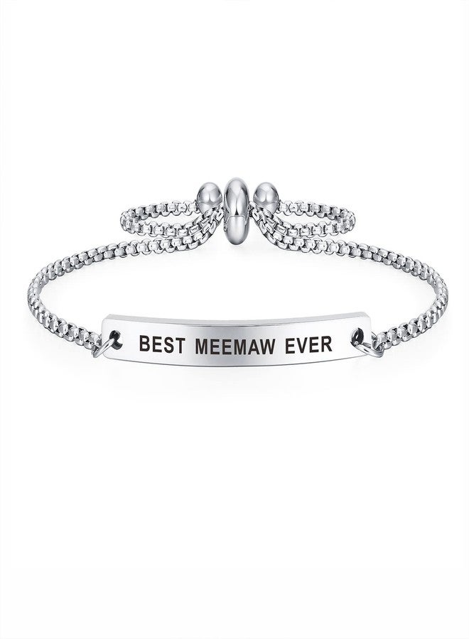 SOUSYOKYO Meemaw Bracelet Jewelry - Best Meemaw Ever - Love Mothers Day Birthday Gift Ideas - Image 1
