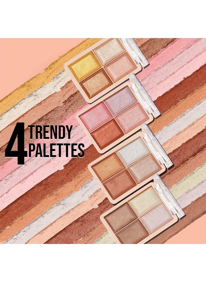 Glam 21 - Glam21 Perfect Me! Highlighter Palette Blusher |Ultimate Shimmer Formulations | Highly-Pigmented Powder Highlighter With Easy-To-Blend Formula | Weightless Longlasting Illuminating Glow Face Kit| 6Gm (Shade-01) - Image 1