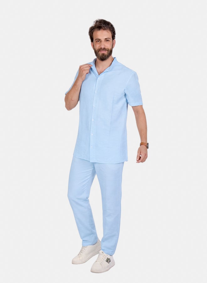 Hero Basic - Spanish linen short sleeved shirt - Image 1