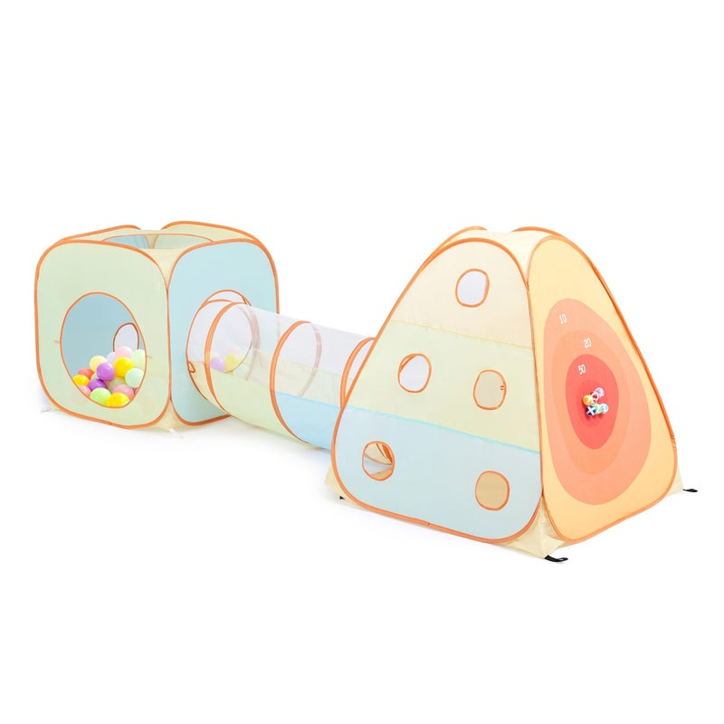 UTEX 3 in 1 Pop Up Play Tent with Tunnel Ball Pit for Kids Boys Girls Babies and Toddlers IndoorOutdoor Playhouse 3 in 1 with Suquare Tent - Image 3