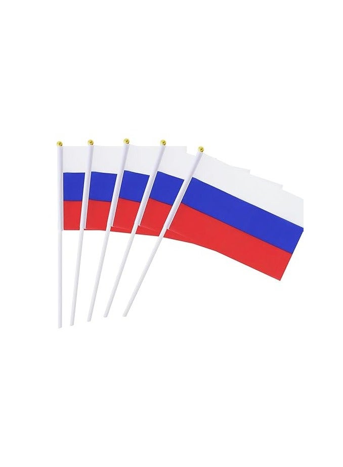 Generic Set of 10 Hand-Held Mini Country Flags - Perfect for Parades - Festivals and Party Decorations - Party Favors and Event Supplies  - Image 1