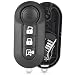 Keyecu Replacement Remote Car Key case Shell for Fiat 500 RAM Promaster Rapid 1500 2500 3500 City 20122021 LTQF12AM433TX 2ADFTTRF198 RX2TRF198 3 Buttons - Image 2