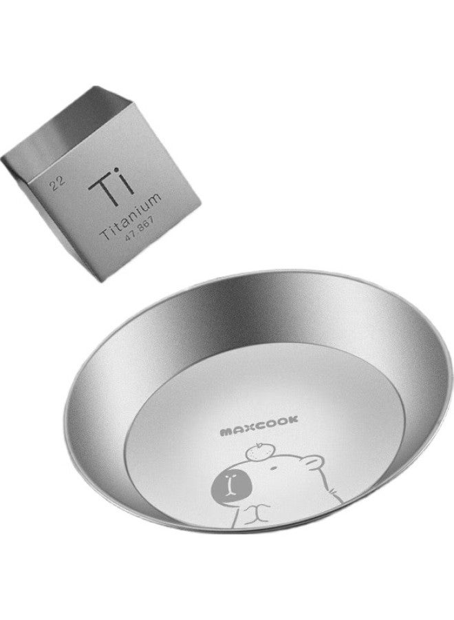 MAX COOK Maxcook Titanium Purified 304 Stainless Steel Plate And Bowl, 16Cm Titanium-Enriched Thickened Wide Deep Capipala Mcwa8518 - Image 3