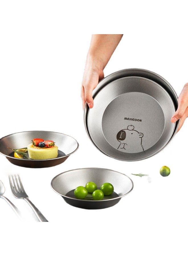 MAX COOK Maxcook Titanium Purified 304 Stainless Steel Plate And Bowl, 16Cm Titanium-Enriched Thickened Wide Deep Capipala Mcwa8518 - Image 2