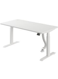 AFTERWORK Neo Max Series Electric Height Adjustable Standing Desk Gaming Table | 120x70 cm | White Frame & Table Top | Advanced Control | Dual Motor | Ergonomic Design  - Image 1