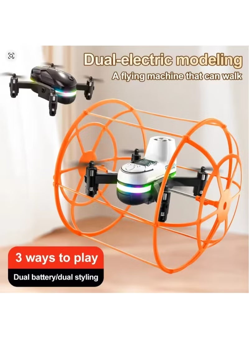 ELTRAZONE S166 Mini Stunt Drone with Foldable Frame, Safety Propeller Guard, LED Night Lights, Crash-Resistant Design, Easy-to-Fly Kids Drone for Fun Indoor & Outdoor Flights - Image 5