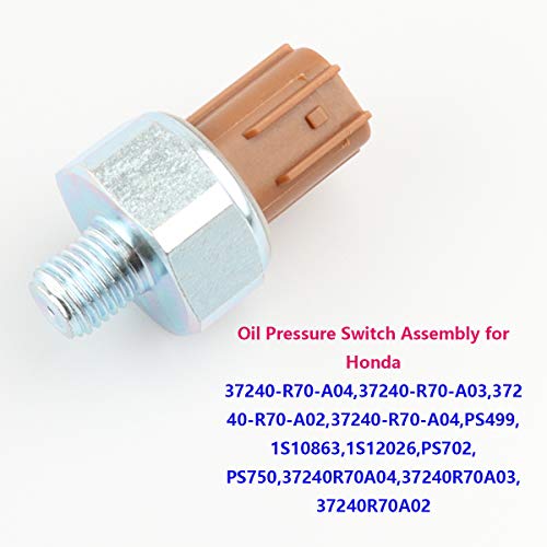 TeileHaus Oil Pressure Sensor Switch Sending Unit 37240-R70-A03 37240-R70-A02 37240-R70-A04 Compatible with 2008-2017 Honda Accord Odyssey Pilot, 2012 2014 2015 Crosstour, 2017-2018 Honda Ridgeline - Image 2