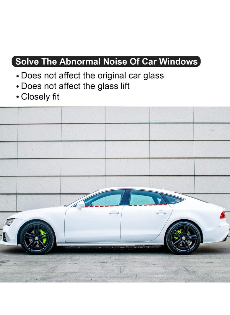 SYOSI Auto Window Sealing Strip, 3.6m/11.8ft Auto Glass Adhesive Strip, V-Window Seal Universal Self Adhesive Suitable for Windproof, Vibration Abnormal Noise, Noise Reduction  - Image 4