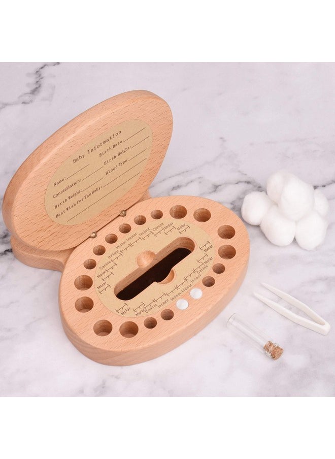 AhfuLife - Baby Tooth Keepsake Fairy Box Holder With Lanugo Bottle Wooden Rabbit Shape Keepsake Box For First Lost Teeth Cute Tooth Storage Holder Baby Shower Gifts For Newborn Boy & Girl - Image 1