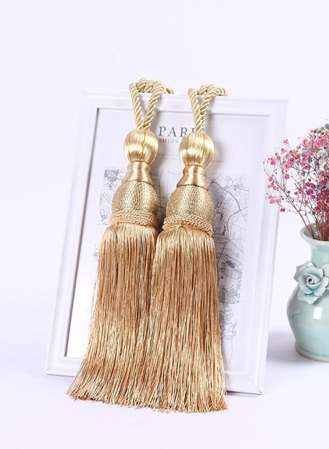 Tassel and ball-shaped curtain ties 1 pair - Image 2