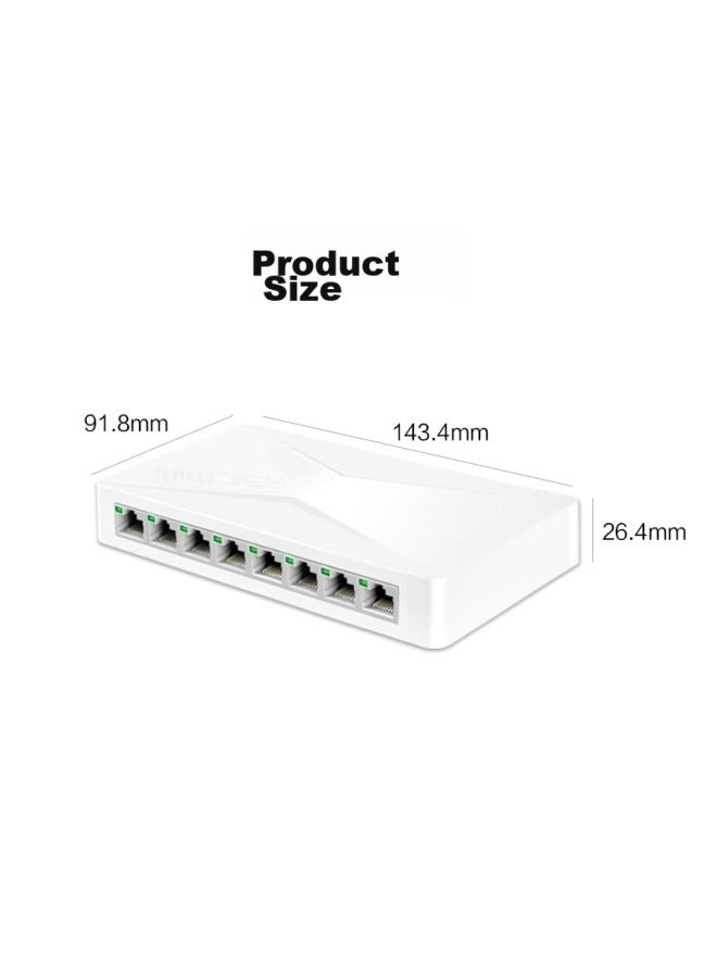 H3c 8-port 100mbps Switch, Enterprise-grade Switch, Home And Dormitory Surveillance Network Cable Splitter, S2e - Image 5