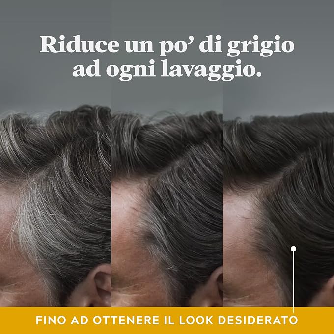 Just For Men Control GX, Men's Coloring Shampoo, Hair Color and Tint, 2-in-1 with Conditioner, Gradually Reduces Gray, For a Natural Look, 118 ml - Image 3