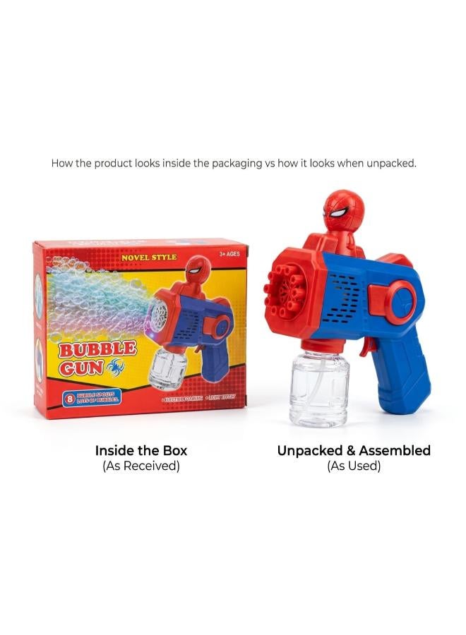 Light-Up Spring-Loaded Bubble Gun