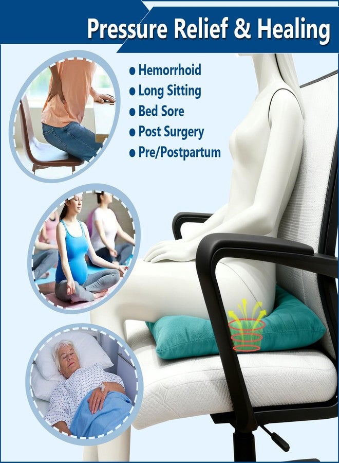 ZNALDP Donut Pillow for Bed Sores, Medical Positioning Cushion for Butt, Head, Body Elevation Pillow for Pressure Relief, Ankle Heel Support, Green - Image 5