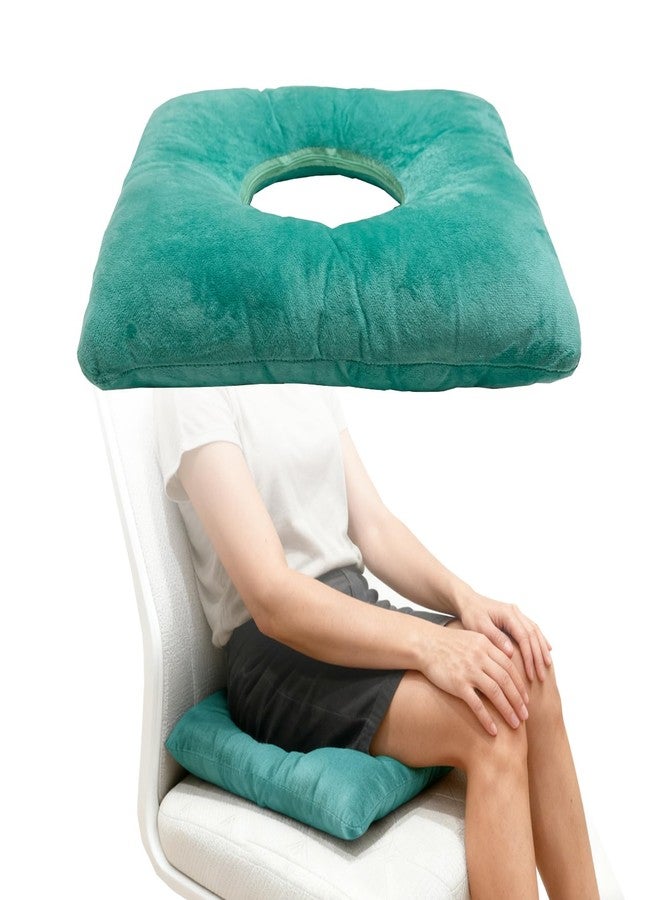 ZNALDP Donut Pillow for Bed Sores, Medical Positioning Cushion for Butt, Head, Body Elevation Pillow for Pressure Relief, Ankle Heel Support, Green - Image 1