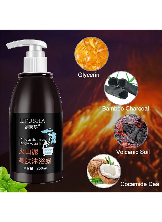 ليفوشا فولكانيك طين غسول الجسم جل الاستحمام بالطين في أعماق البحار 250 مل - Image 3
