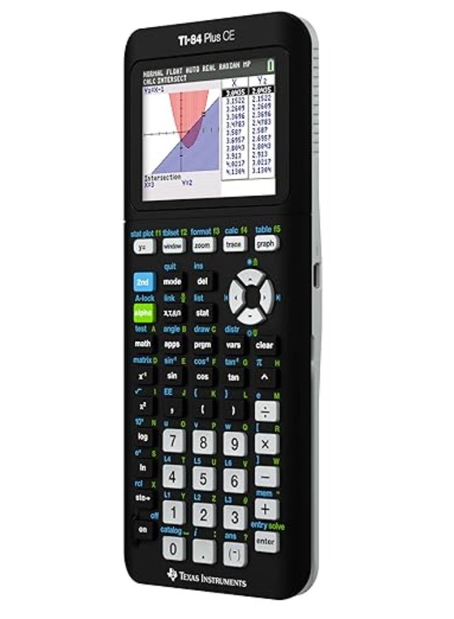 تاكساس إنسترومنتس تيكساس انسترومنتس الة حاسبة للرسم البياني الملون ti-84 بلس سي اي، اسود - Image 3