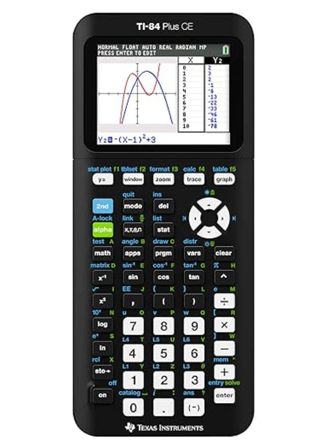 Texas Instruments ti-84 Plus Ce Color Graphing Calculator, Black - Image 1