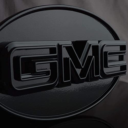Autogem GMC Hitch Cover (Black)-LED Light Hitch Receiver Covers Compatible with GMC Trucks 2”, 1.25” Tube Both Fit Chrome Letters on Black Metal 4 Way Flat Connector - Image 5