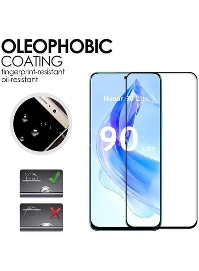 أوشن 2 قطعة مناسبة لأنّ المجد 90lite 5G فيلم حماية الشاشة ، وتغطية كاملة عالية الدقة تشديد الزجاج الفيلم ، 9H تشديد الزجاج المضادة للكسر ومكافحة الصفر فيلم واقية ، تنطبق على المجد 90lite 5G ، أسود / شفاف - Image 2