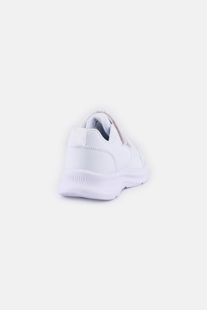 English Laundry Kids Boy Velcro Closure School Shoes, White - Image 2