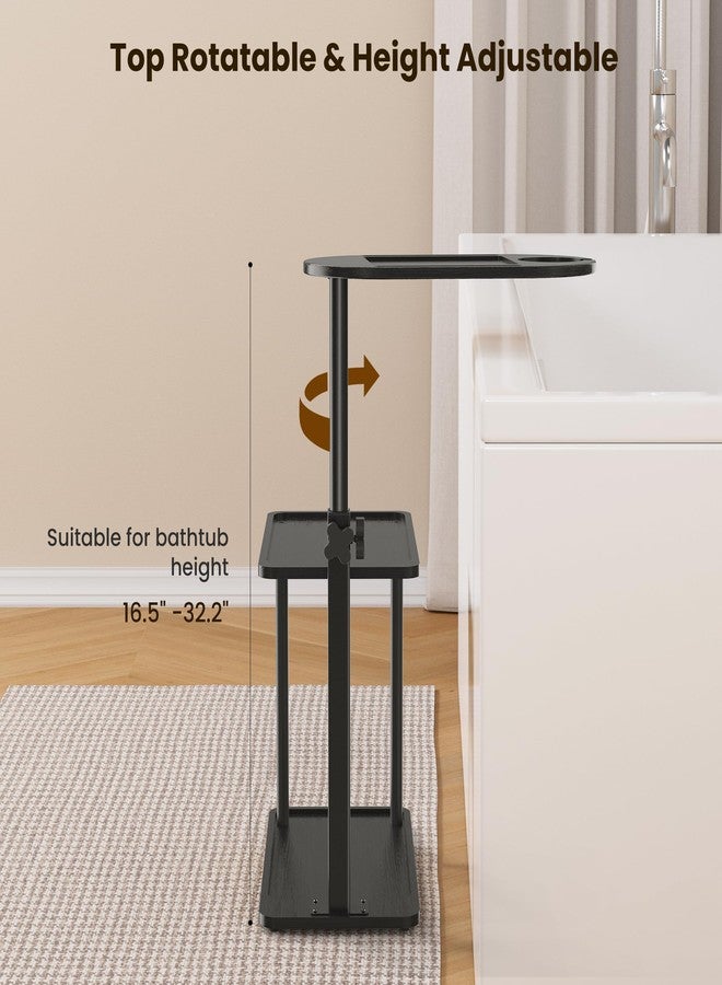 Sunnacate Bathtub Tray Table, Freestanding Bath Side Table Tub Tray Caddy, 3 Layer Bamboo Bath Board Shelf, Bathtub & Bathroom Accessories, New Home Gift for Mom, Housewarming, Anniversary, Wedding - Image 5