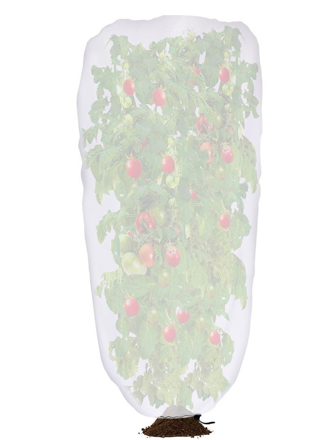 DECOHS 5 x 3.3 Ft Garden Plant Shade Cover with Drawstring, Non-Woven Garden Shade Sun Protection Plant Covers, White Light Refraction Fruit Tree Sunshade Cloth for Protect Plants from Direct Sunlight - Image 1